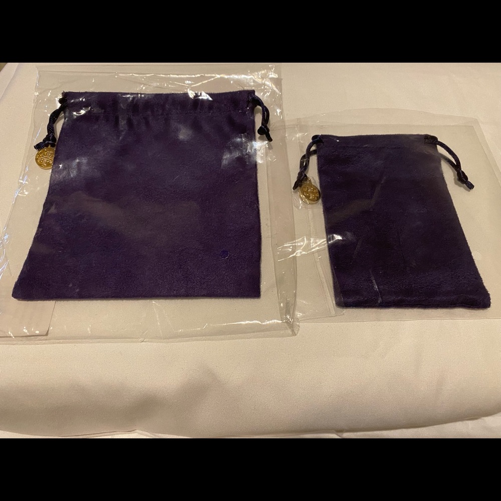 Tory Burch Jewelry Bag Purple Qty 2